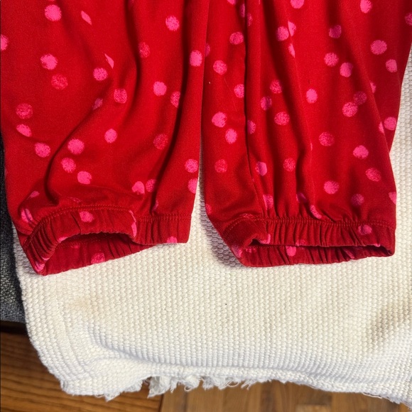 Simply Vera Vera Wang Red and Pink Polka Dot One Piece Pajamas - Picture 11 of 11